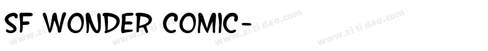 SF Wonder Comic字体转换